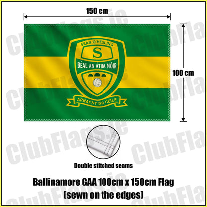 Ballinamore GAA 100cm x 150cm Flag (sewn on the edges) - ClubFlags.ie