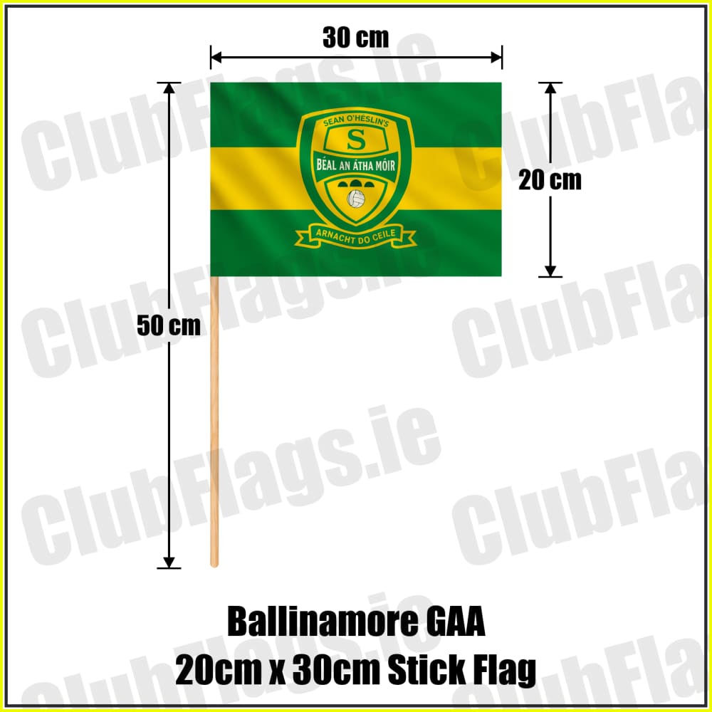 Ballinamore GAA 20cm x 30cm Stick Flag - ClubFlags.ie