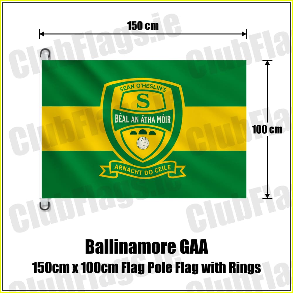 Ballinamore GAA 150cm x 100cm Flag Pole Flag with Rings - ClubFlags.ie