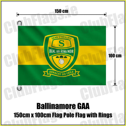 Ballinamore GAA 150cm x 100cm Flag Pole Flag with Rings - ClubFlags.ie