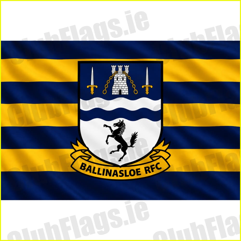 Ballinasloe Rugby Club original club flag artwork - ClubFlags.ie