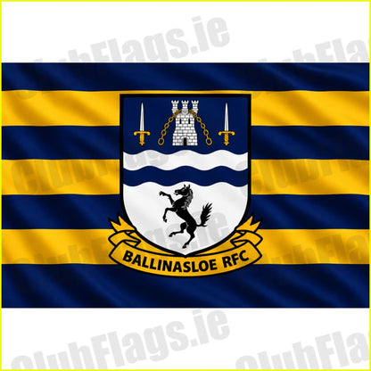 Ballinasloe Rugby Club original club flag artwork - ClubFlags.ie