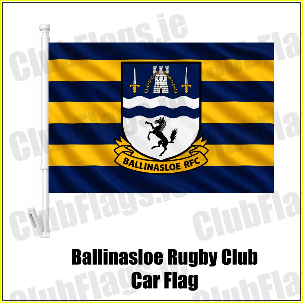 Ballinasloe Rugby Club Car Flag - ClubFlags.ie
