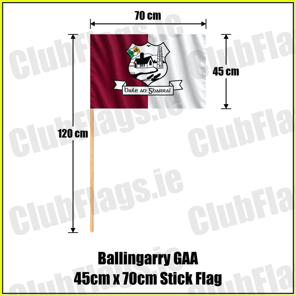 Ballingarry GAA 45cm x 70cm Stick Flag - ClubFlags.ie