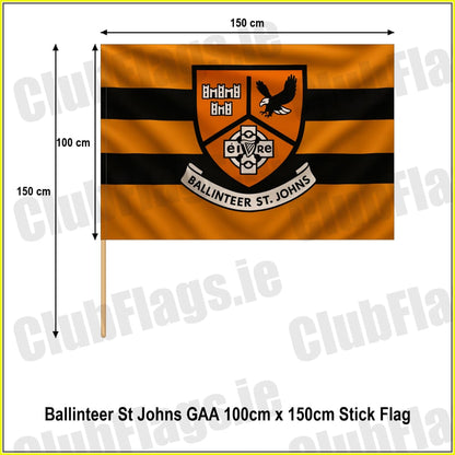 Ballinteer St Johns GAA 100cm x 150cm Stick Flag - ClubFlags.ie