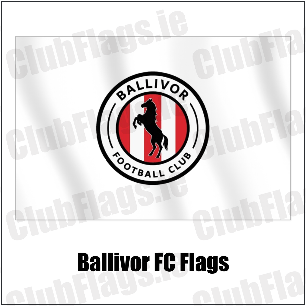 Ballivor FC Flags with the club crest and colours, Meath Football - ClubFlags.ie