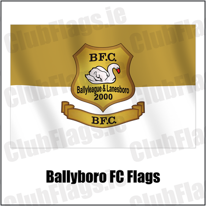 Ballyboro FC Flags with the verified club crest and colours, Roscommon Football - ClubFlags.ie