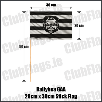 Ballyhea GAA 20cm x 30cm Stick Flag - ClubFlags.ie