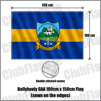Ballyhooly GAA 100cm x 150cm Flag (sewn on the edges) - ClubFlags.ie