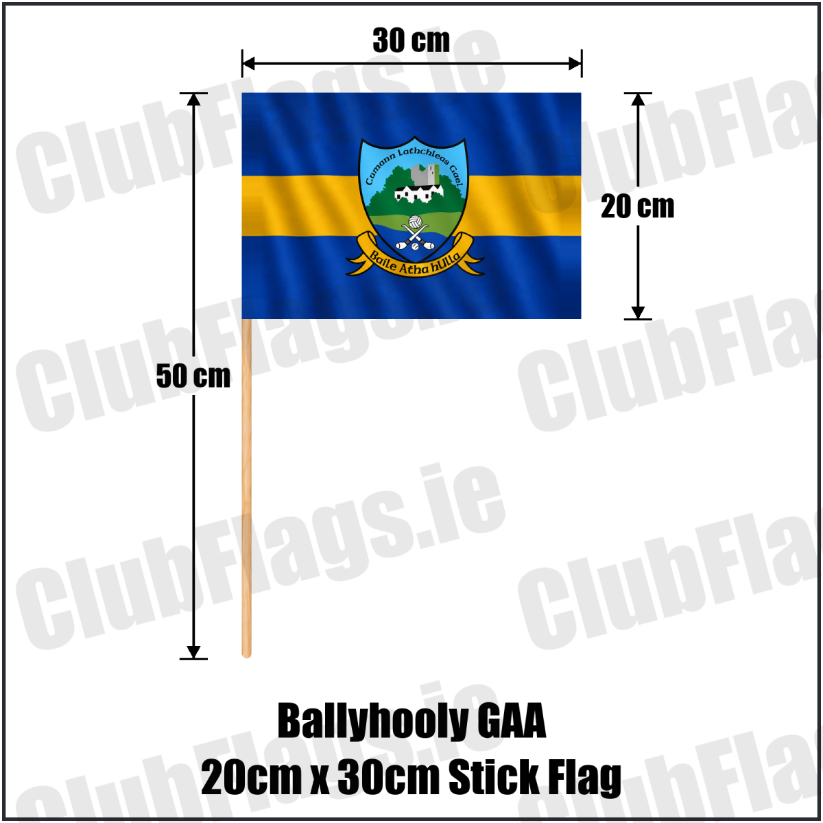 Ballyhooly GAA 20cm x 30cm Stick Flag - ClubFlags.ie