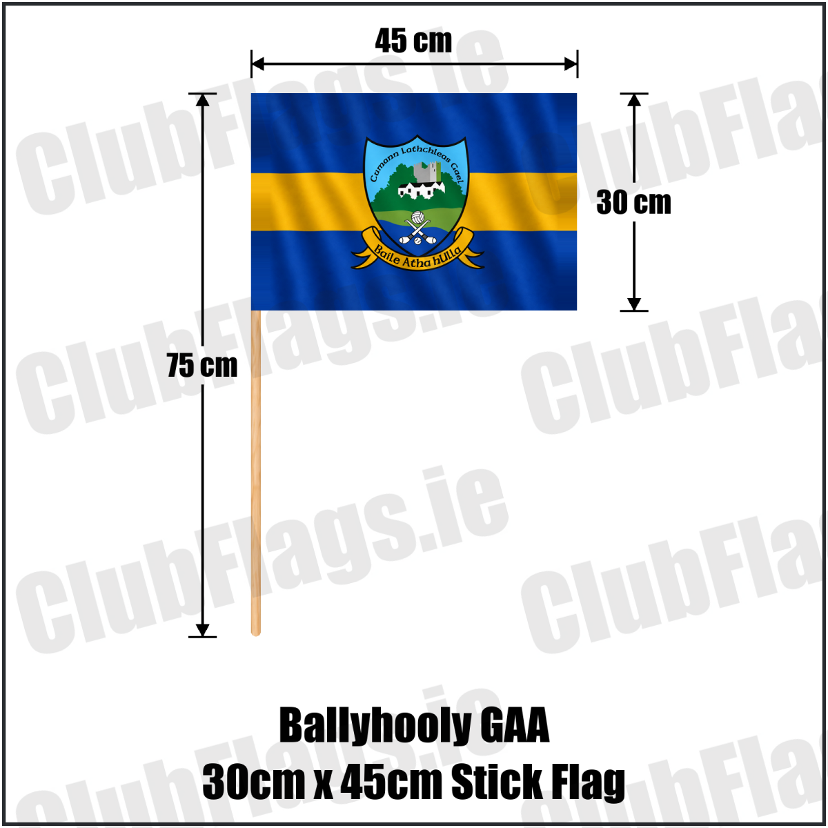 Ballyhooly GAA 30cm x 45cm Stick Flag - ClubFlags.ie