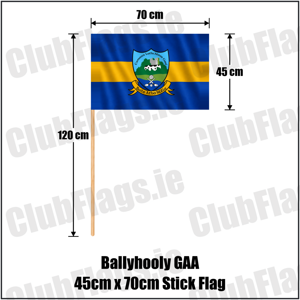 Ballyhooly GAA 45cm x 70cm Stick Flag - ClubFlags.ie