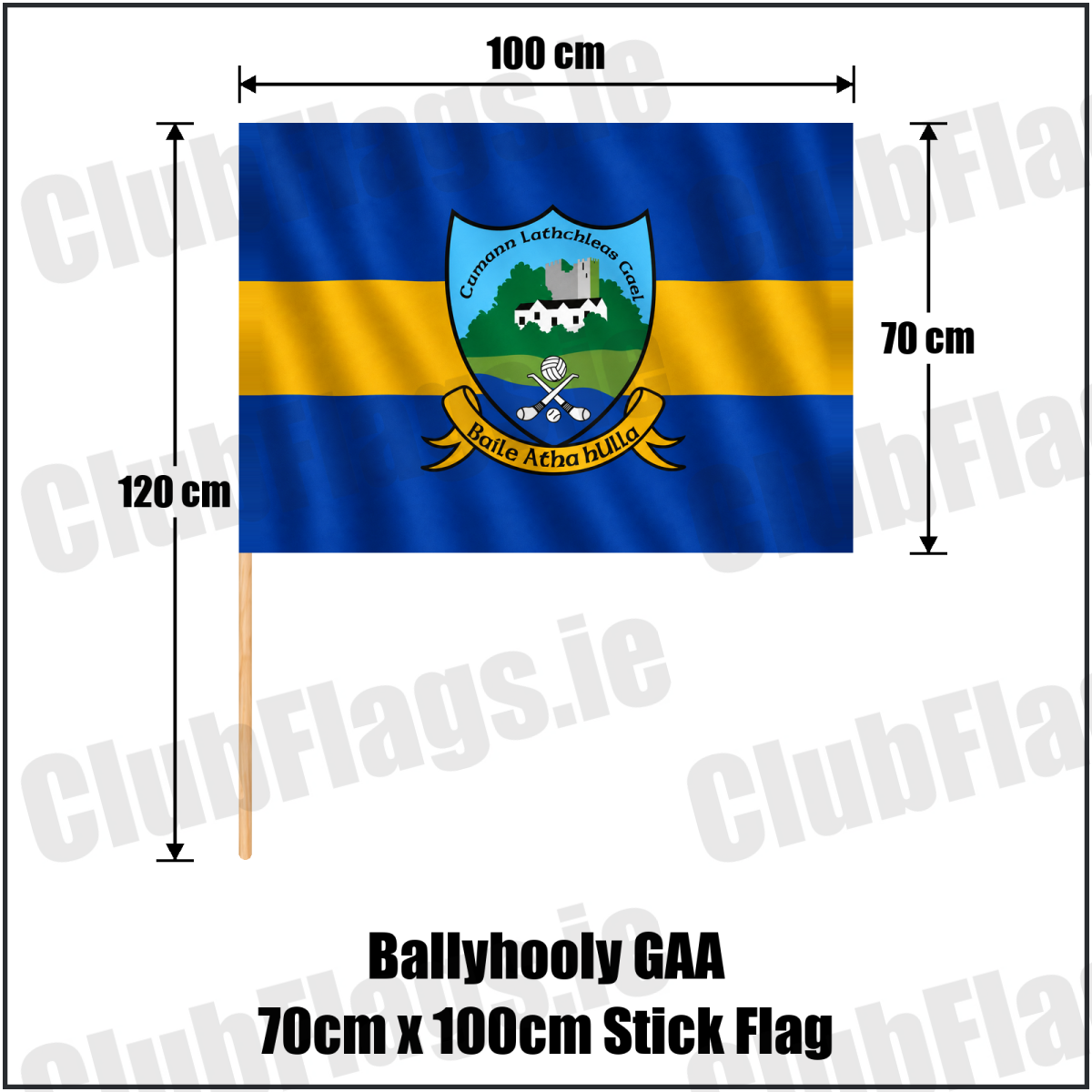 Ballyhooly GAA 70cm x 100cm Stick Flag - ClubFlags.ie