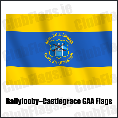 Ballylooby–Castlegrace GAA Flags with the verified club crest and colours, Tipperary GAA - ClubFlags.ie