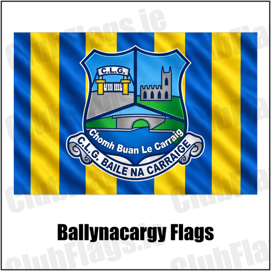 Ballynacargy Flags with the verified club crest and colours, Westmeath GAA - ClubFlags.ie