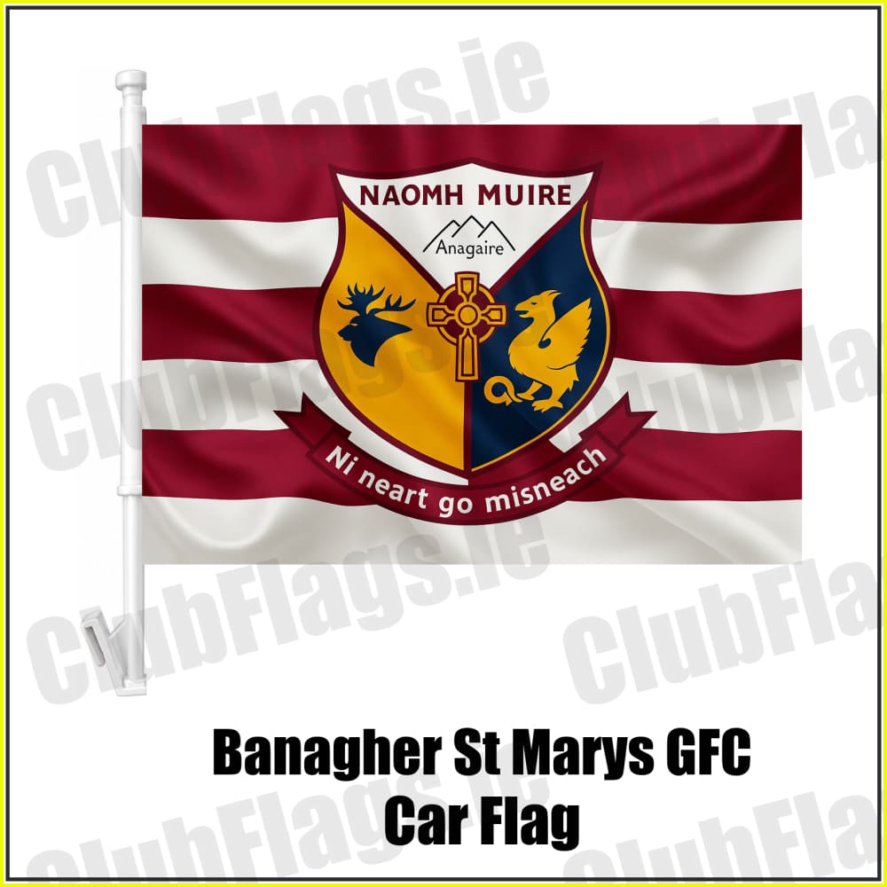Banagher St Marys GFC Car Flag - ClubFlags.ie