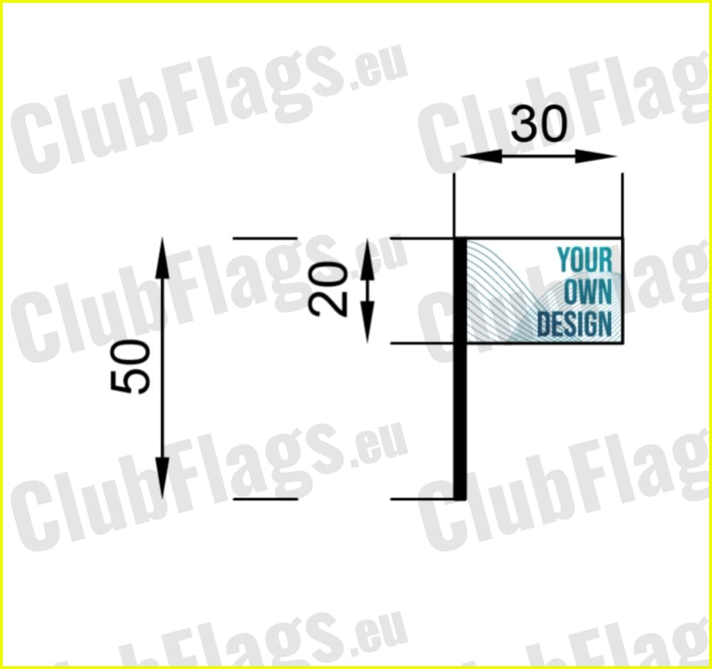 Bandon GAA Flag 20 x 30cm Stick Flag / Cork GAA Clubs