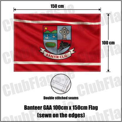 Banteer GAA 100cm x 150cm Flag (sewn on the edges) - ClubFlags.ie