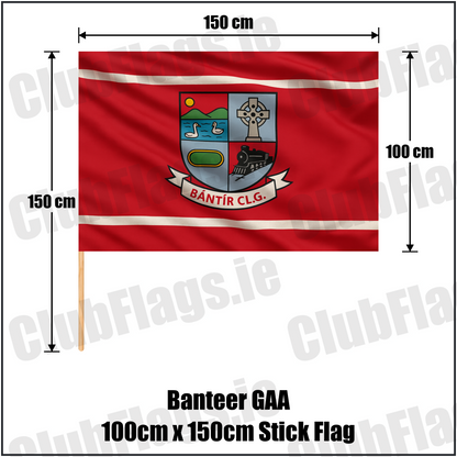 Banteer GAA 100cm x 150cm Stick Flag - ClubFlags.ie