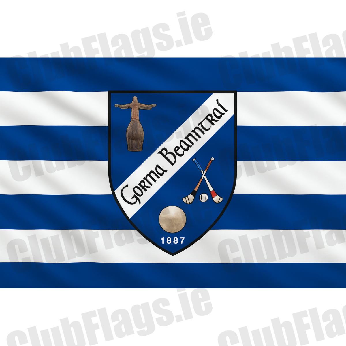 Bantry Blues GAA club flag artwork - ClubFlags.ie