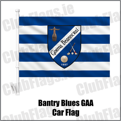 Bantry Blues GAA Car Flag - ClubFlags.ie