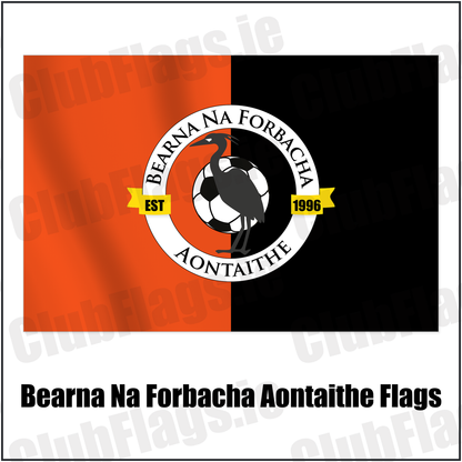 Bearna Na Forbacha Aontaithe Flags with the club crest and colours, Galway Football - ClubFlags.ie