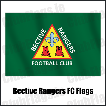 Bective Rangers FC Flags with the club crest and colours, Dublin Rugby - ClubFlags.ie
