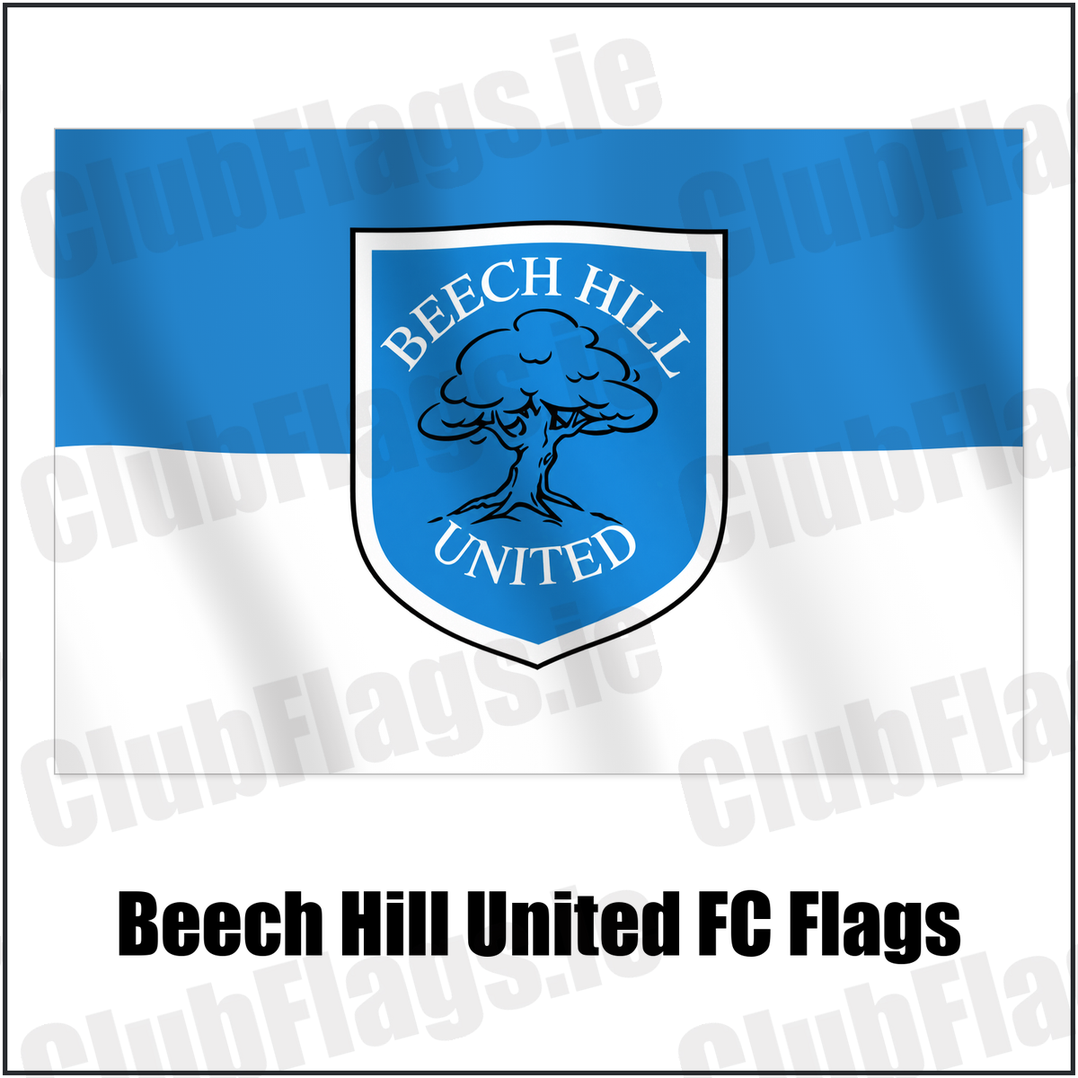 Beech Hill United FC Flags with the verified club crest and colours, Dublin Football - ClubFlags.ie