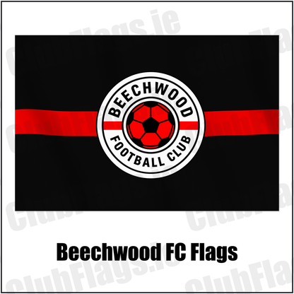 Beechwood FC Flags with the club crest and colours, Dublin Football - ClubFlags.ie