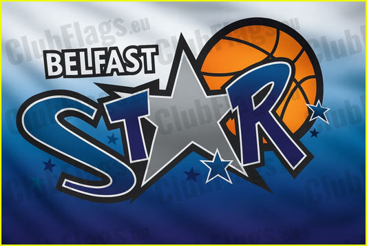 Belfast Star Basketball Club Flag