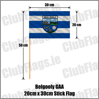 Belgooly GAA 20cm x 30cm Stick Flag - ClubFlags.ie