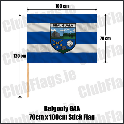 Belgooly GAA 70cm x 100cm Stick Flag - ClubFlags.ie
