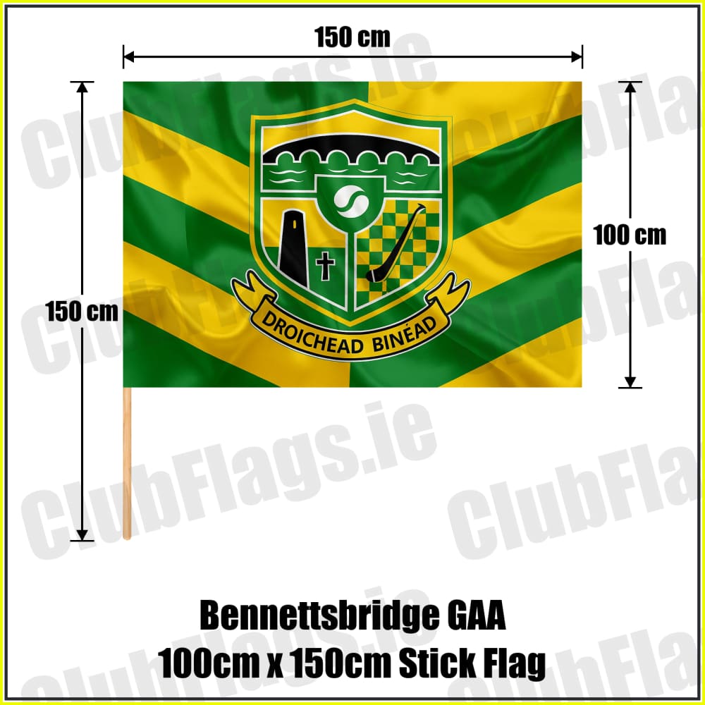 Bennettsbridge GAA 100cm x 150cm Stick Flag - ClubFlags.ie