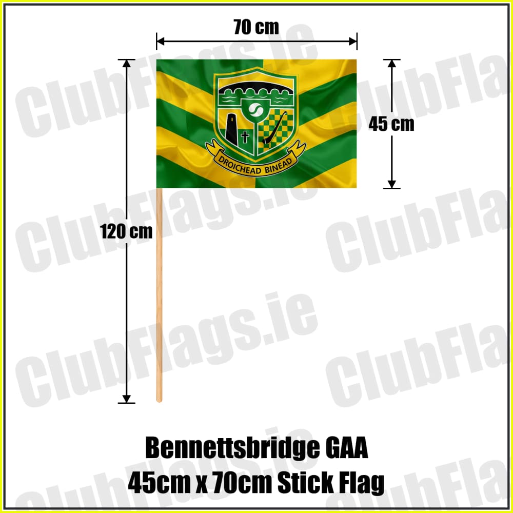 Bennettsbridge GAA 45cm x 70cm Stick Flag - ClubFlags.ie