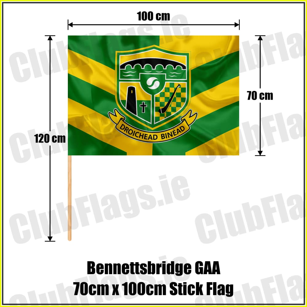 Bennettsbridge GAA 70cm x 100cm Stick Flag - ClubFlags.ie