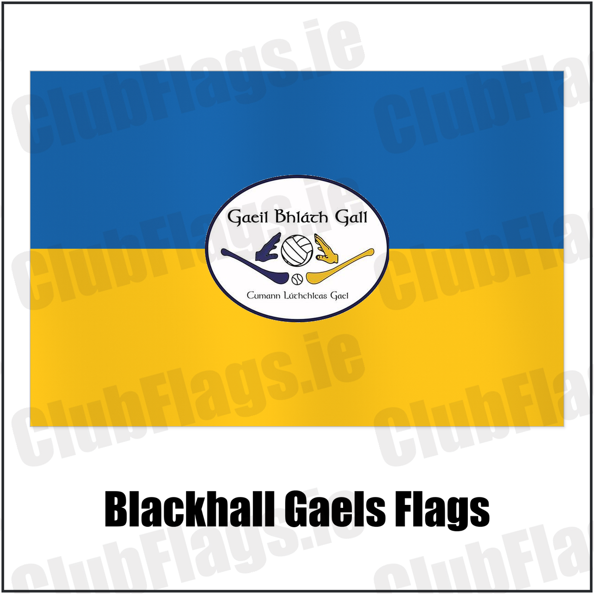 Blackhall Gaels Flags with the club crest and colours, Meath GAA - ClubFlags.ie