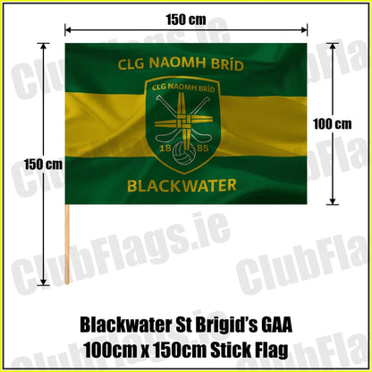 Blackwater St Brigid’s GAA 100cm x 150cm Stick Flag - ClubFlags.ie