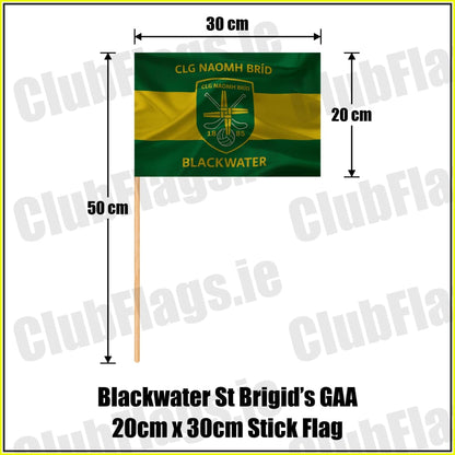 Blackwater St Brigid’s GAA 20cm x 30cm Stick Flag - ClubFlags.ie