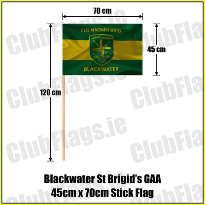 Blackwater St Brigid’s GAA 45cm x 70cm Stick Flag - ClubFlags.ie