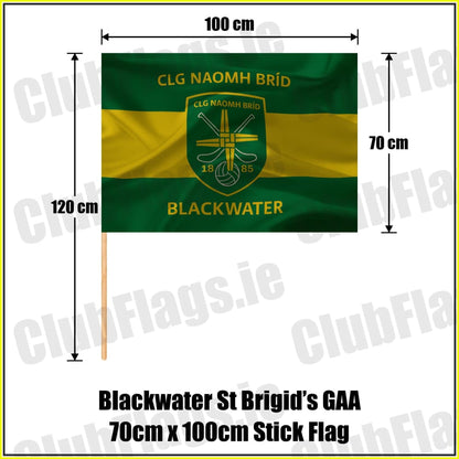 Blackwater St Brigid’s GAA 70cm x 100cm Stick Flag - ClubFlags.ie
