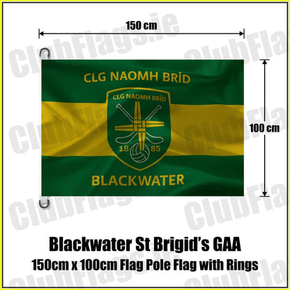 Blackwater St Brigid’s GAA 150cm x 100cm Flag Pole Flag with Rings - ClubFlags.ie