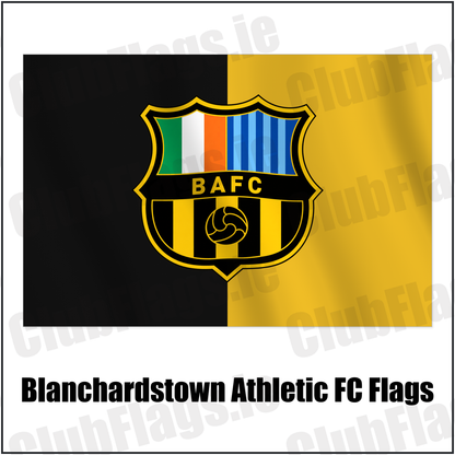 Blanchardstown Athletic FC Flags with the verified club crest and colours, Dublin Football - ClubFlags.ie