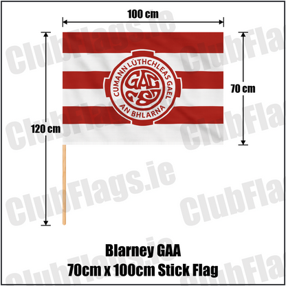 Blarney GAA 70cm x 100cm Stick Flag - ClubFlags.ie
