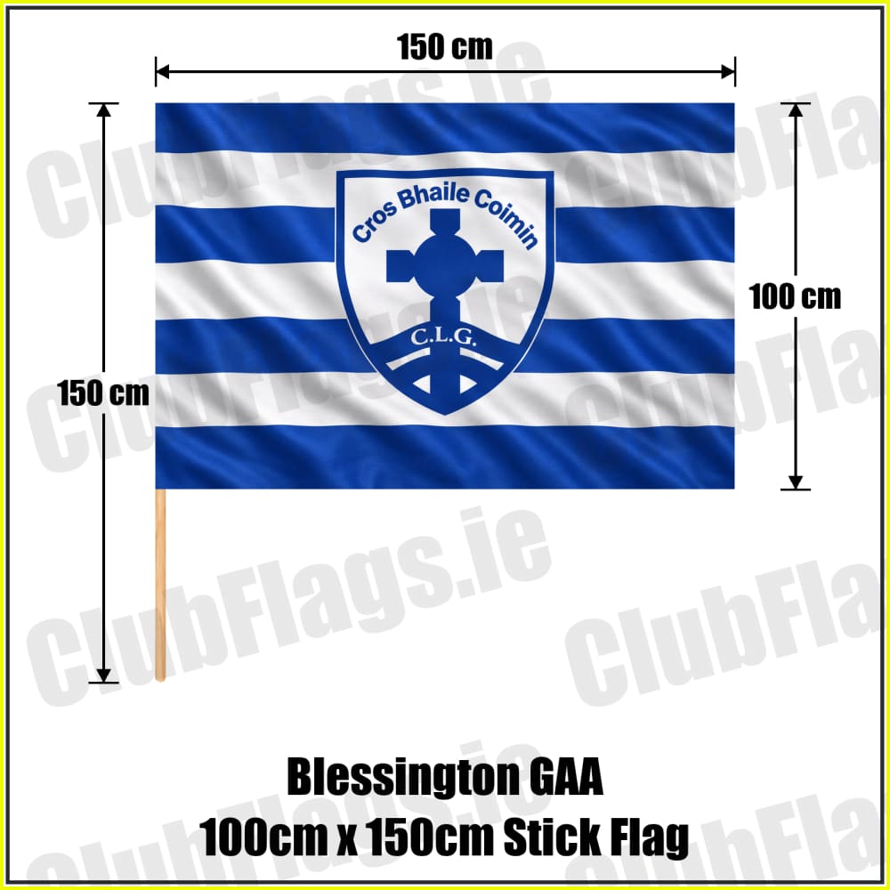Blessington GAA 100cm x 150cm Stick Flag - ClubFlags.ie