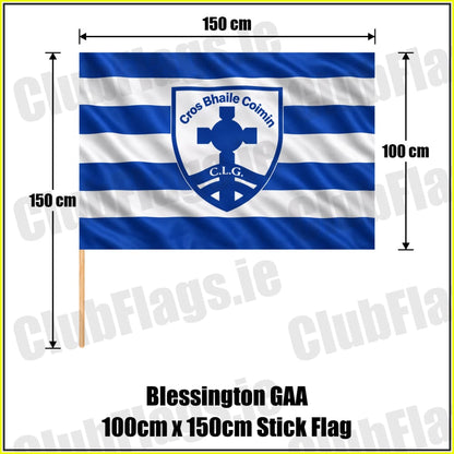 Blessington GAA 100cm x 150cm Stick Flag - ClubFlags.ie