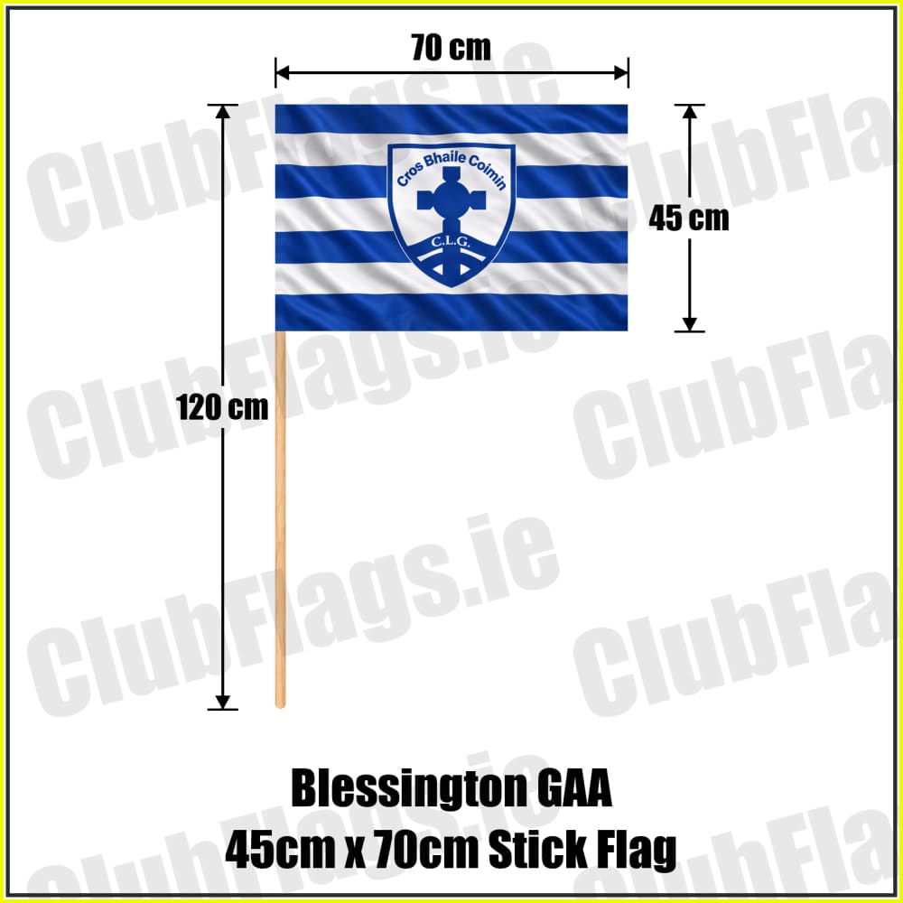 Blessington GAA 45cm x 70cm Stick Flag - ClubFlags.ie