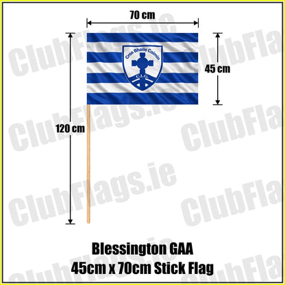Blessington GAA 45cm x 70cm Stick Flag - ClubFlags.ie