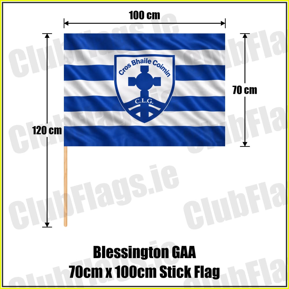 Blessington GAA 70cm x 100cm Stick Flag - ClubFlags.ie