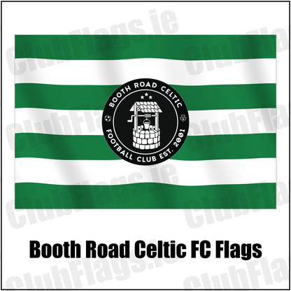 Booth Road Celtic FC Flags with the club crest and colours, Dublin Football - ClubFlags.ie