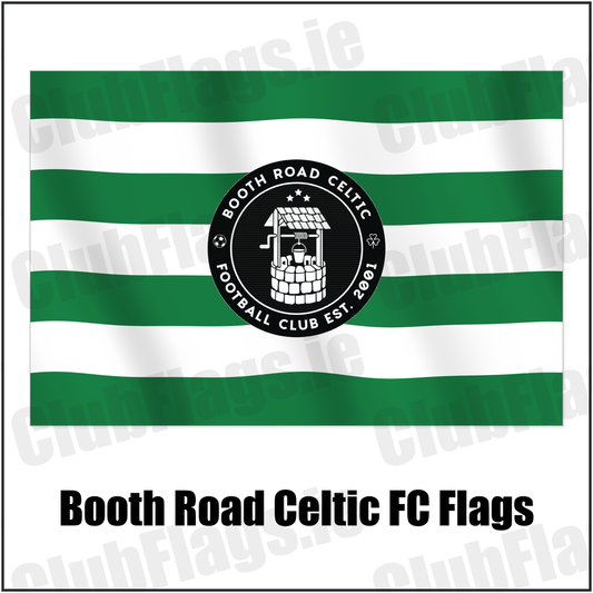 Booth Road Celtic FC Flags with the club crest and colours, Dublin Football - ClubFlags.ie